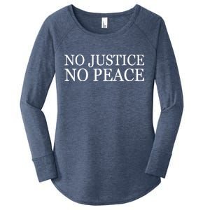 No Justice No Peace BLM Fight For Civil Rights Women's Perfect Tri Tunic Long Sleeve Shirt