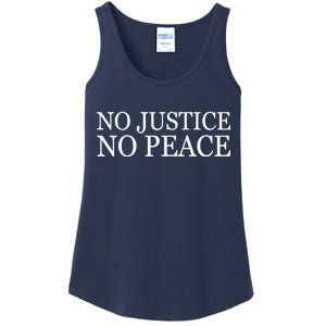 No Justice No Peace BLM Fight For Civil Rights Ladies Essential Tank