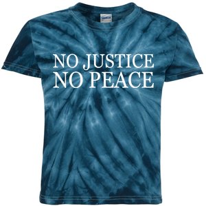 No Justice No Peace BLM Fight For Civil Rights Kids Tie-Dye T-Shirt