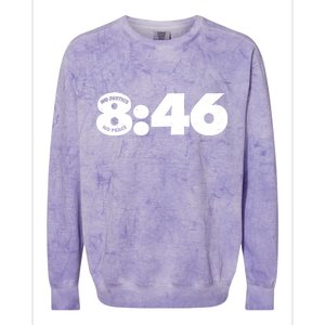 No Justice No Peace George Floyd Tribute 8:46 Colorblast Crewneck Sweatshirt