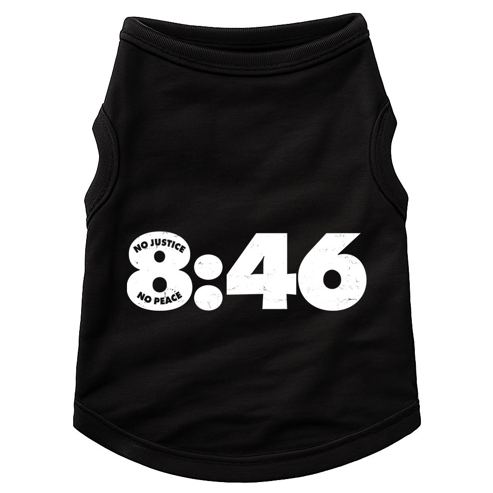 No Justice No Peace George Floyd Tribute 8:46 Doggie Tank