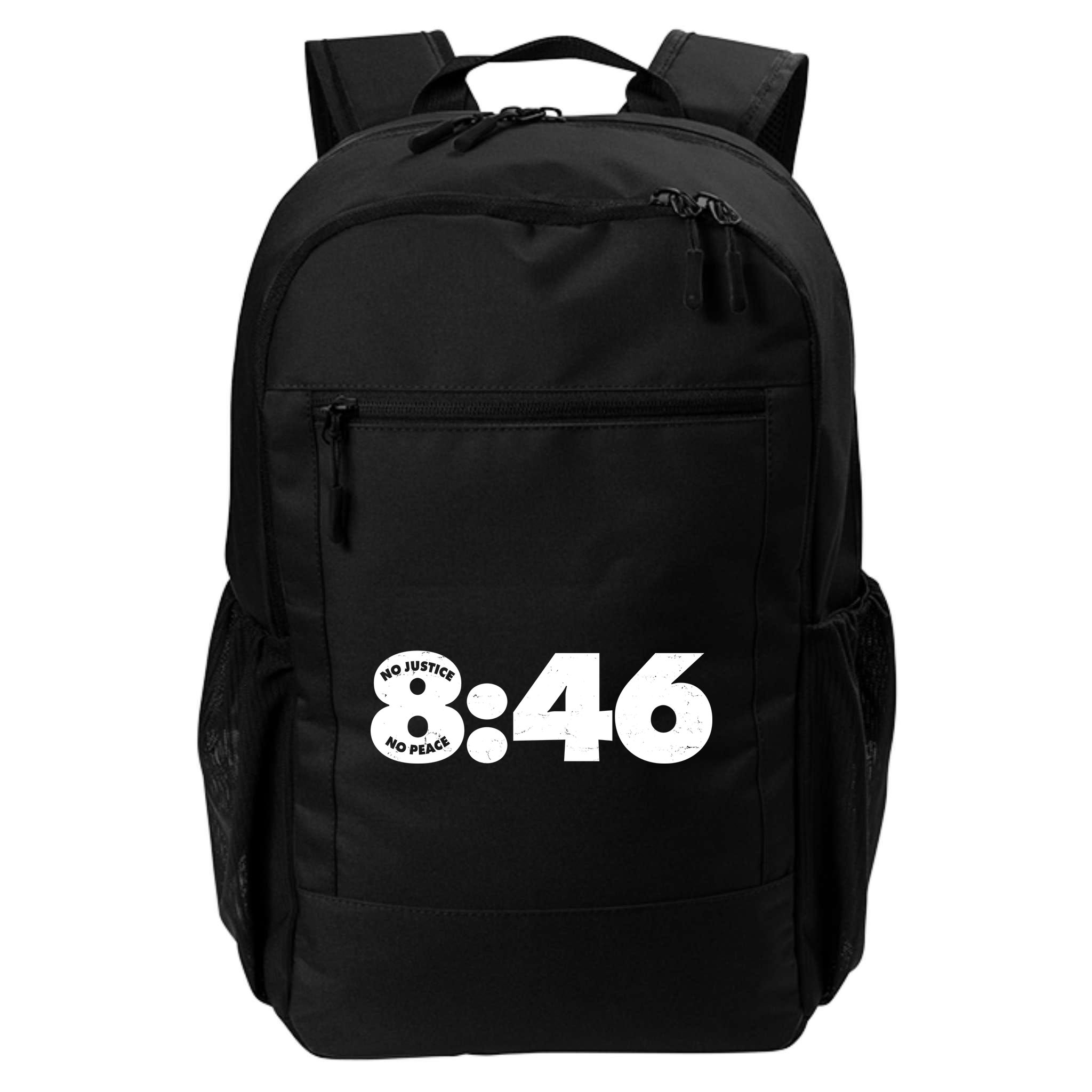 No Justice No Peace George Floyd Tribute 8:46 Backpack