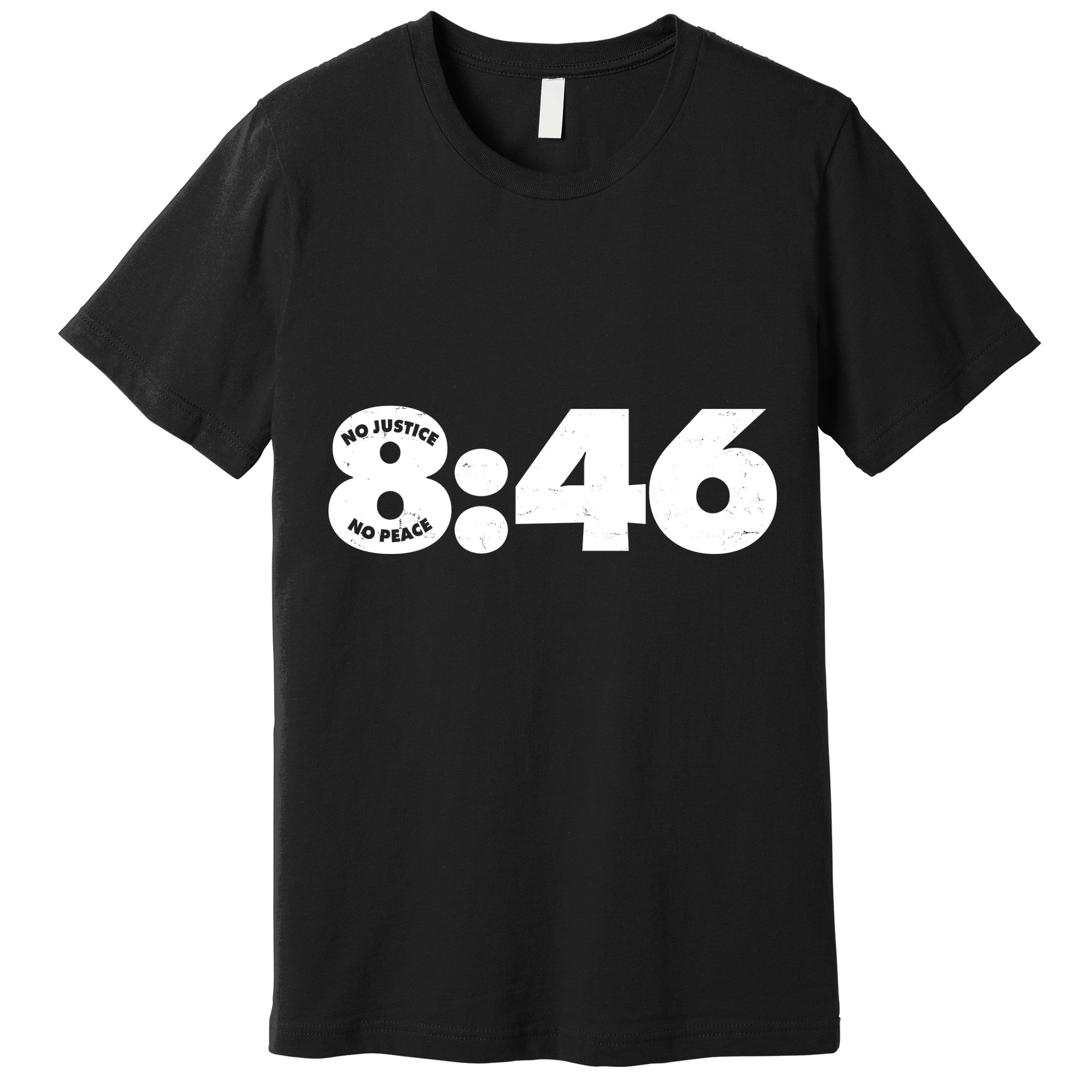No Justice No Peace George Floyd Tribute 8:46 Premium T-Shirt
