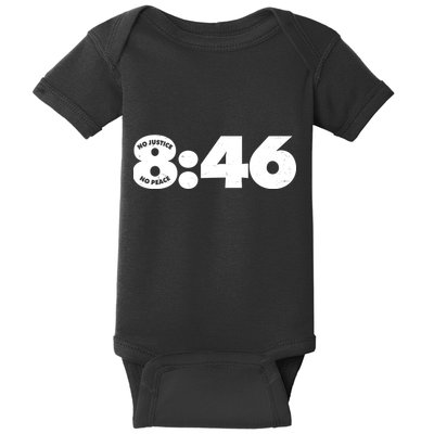 No Justice No Peace George Floyd Tribute 8:46 Baby Bodysuit
