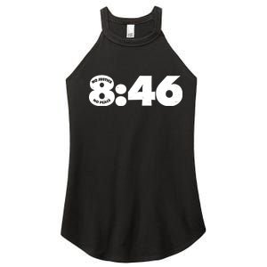 No Justice No Peace George Floyd Tribute 8:46 Women's Perfect Tri Rocker Tank