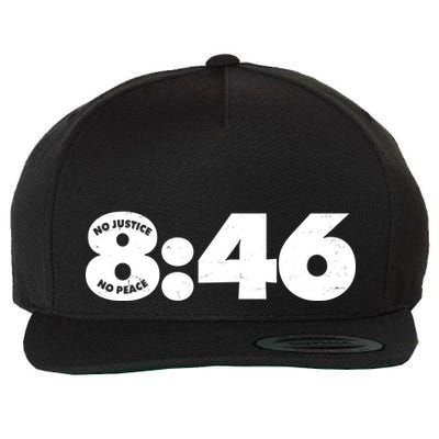 No Justice No Peace George Floyd Tribute 8:46 Wool Snapback Cap