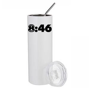 No Justice No Peace George Floyd Tribute 8:46 Stainless Steel Tumbler