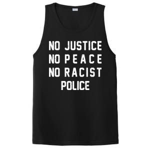 No Justice No Peace No Racist Police PosiCharge Competitor Tank