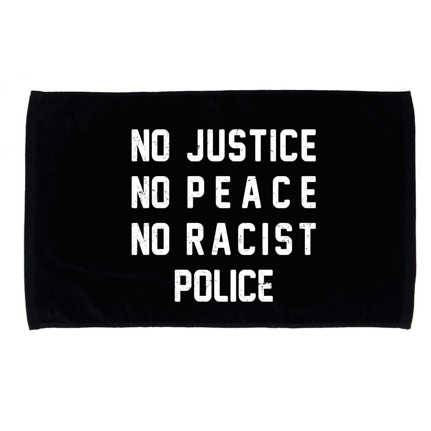 No Justice No Peace No Racist Police Microfiber Hand Towel