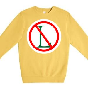 NO L Sign Noel Christmas Premium Crewneck Sweatshirt