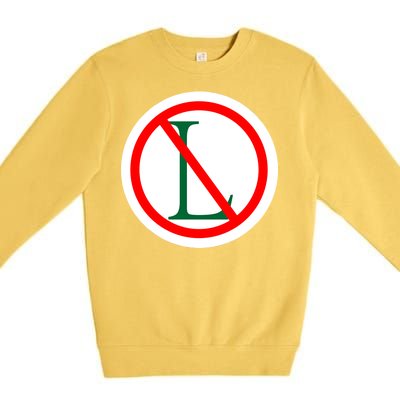 NO L Sign Noel Christmas Premium Crewneck Sweatshirt