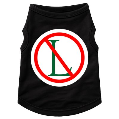 NO L Sign Noel Christmas Doggie Tank