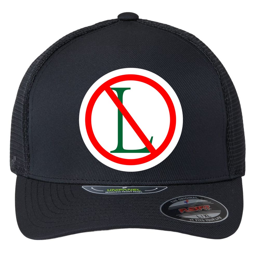 NO L Sign Noel Christmas Flexfit Unipanel Trucker Cap