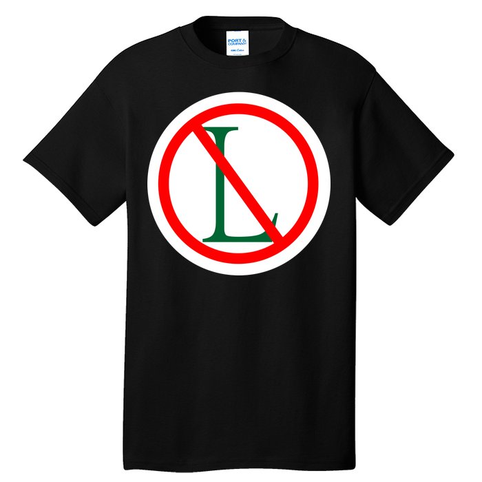 NO L Sign Noel Christmas Tall T-Shirt