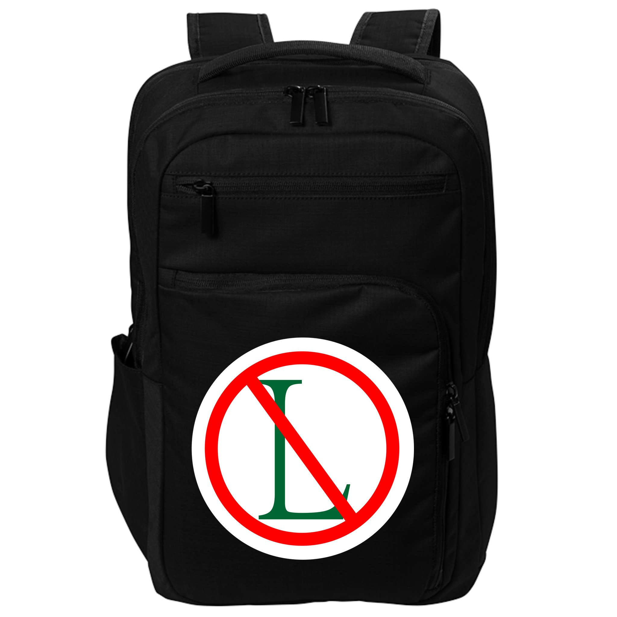 NO L Sign Noel Christmas Impact Tech Backpack