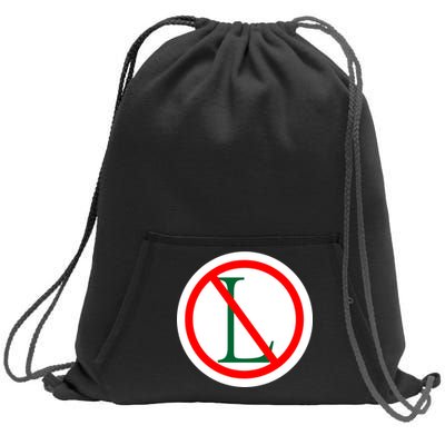 NO L Sign Noel Christmas Sweatshirt Cinch Pack Bag