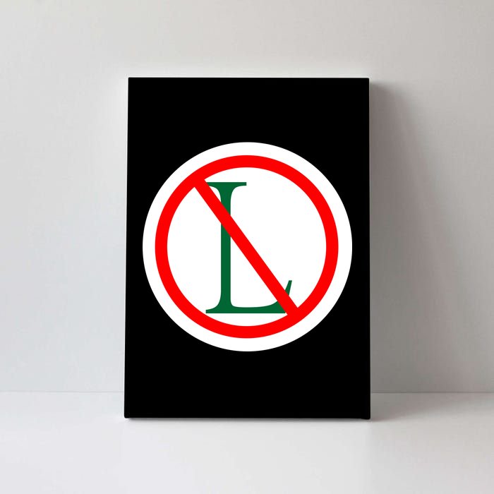 NO L Sign Noel Christmas Canvas