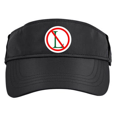 NO L Sign Noel Christmas Adult Drive Performance Visor