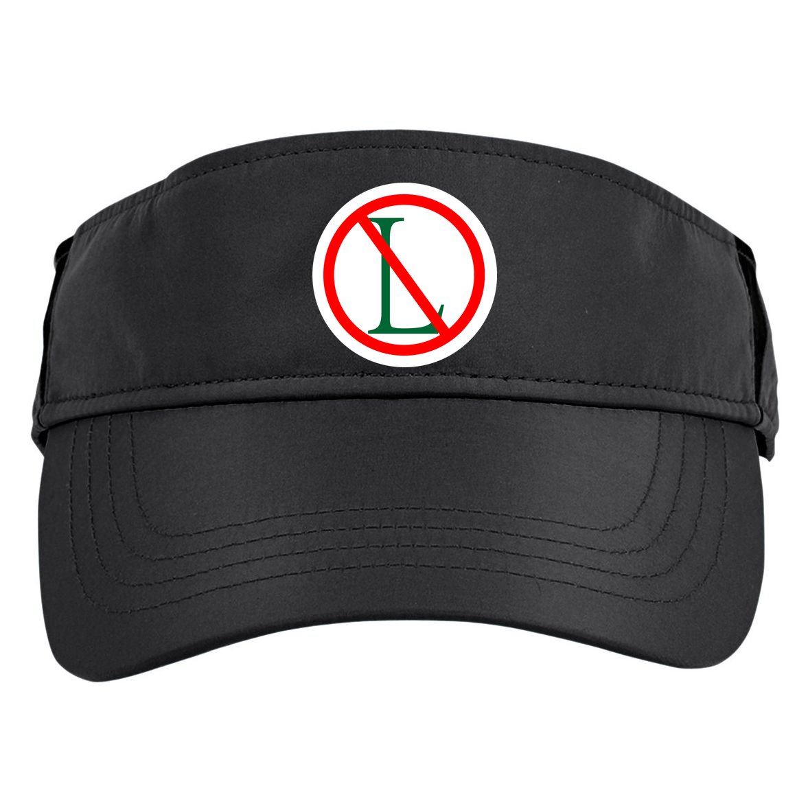 NO L Sign Noel Christmas Adult Drive Performance Visor