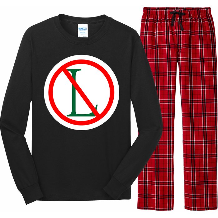 NO L Sign Noel Christmas Long Sleeve Pajama Set