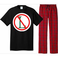 NO L Sign Noel Christmas Pajama Set