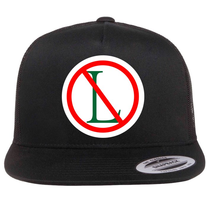 NO L Sign Noel Christmas Flat Bill Trucker Hat