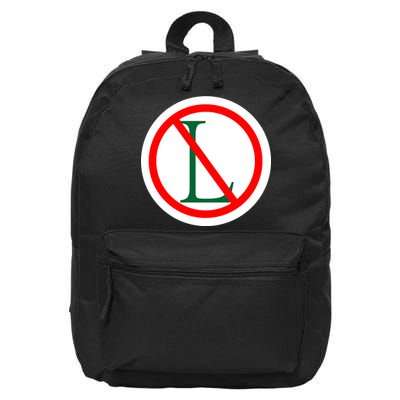 NO L Sign Noel Christmas 16 in Basic Backpack