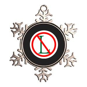 NO L Sign Noel Christmas Metallic Star Ornament