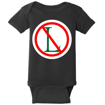 NO L Sign Noel Christmas Baby Bodysuit