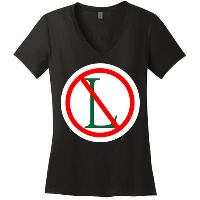 NO L Sign Noel Christmas Women's V-Neck T-Shirt