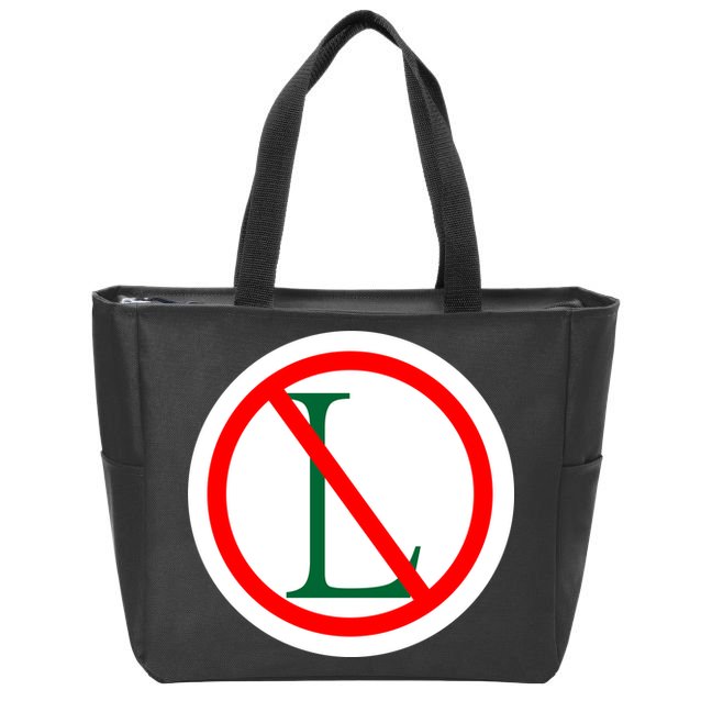NO L Sign Noel Christmas Zip Tote Bag