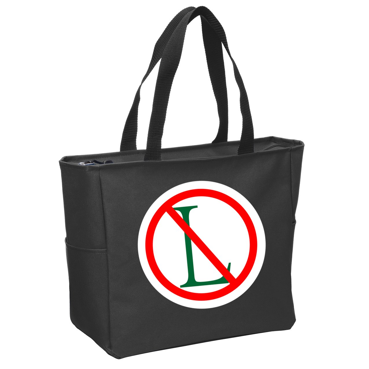 NO L Sign Noel Christmas Zip Tote Bag