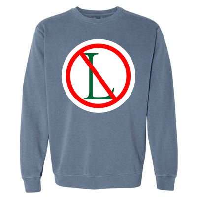 NO L Sign Noel Christmas Garment-Dyed Sweatshirt