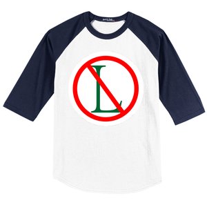 NO L Sign Noel Christmas Baseball Sleeve Shirt