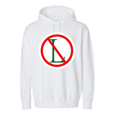 NO L Sign Noel Christmas Garment-Dyed Fleece Hoodie