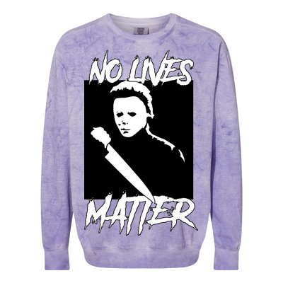 No Lives Matter Colorblast Crewneck Sweatshirt