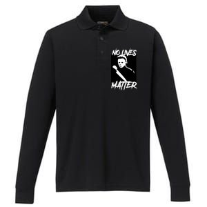 No Lives Matter Performance Long Sleeve Polo