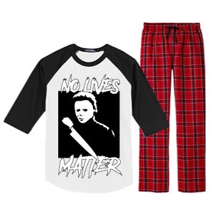 No Lives Matter Raglan Sleeve Pajama Set