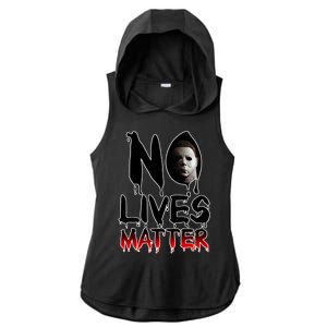 No Lives Matter Classic Horror Ladies PosiCharge Tri-Blend Wicking Draft Hoodie Tank