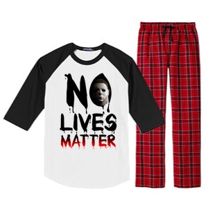 No Lives Matter Classic Horror Raglan Sleeve Pajama Set