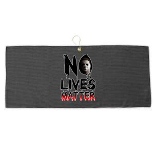 No Lives Matter Classic Horror Large Microfiber Waffle Golf Towel