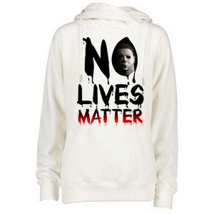 No Lives Matter Classic Horror Womens Funnel Neck Pullover Hood