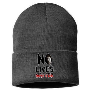 No Lives Matter Classic Horror Sustainable Knit Beanie