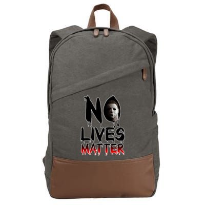 No Lives Matter Classic Horror Cotton Canvas Backpack