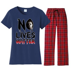 No Lives Matter Classic Horror Women's Flannel Pajama Set