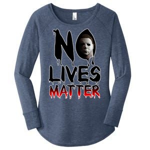 No Lives Matter Classic Horror Women's Perfect Tri Tunic Long Sleeve Shirt