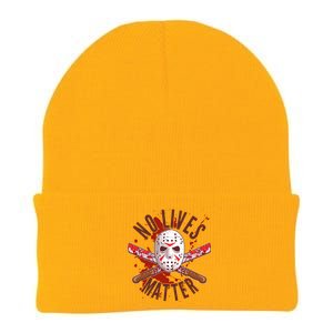 No Lives Matter Jason Hockey Mask Knit Cap Winter Beanie