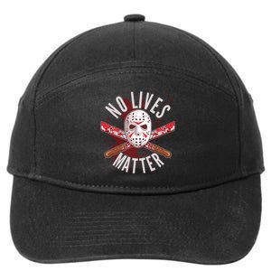 No Lives Matter Jason Hockey Mask 7-Panel Snapback Hat