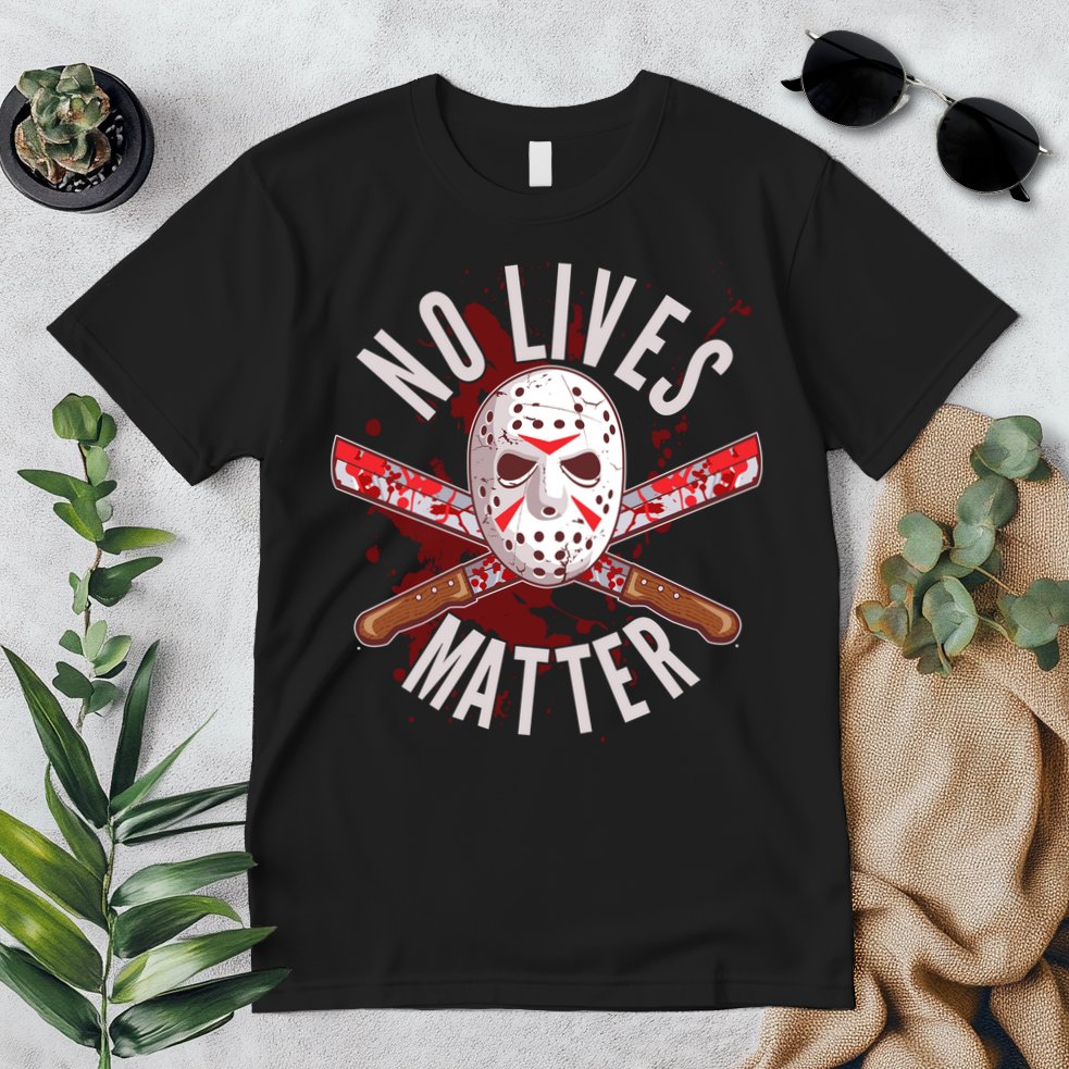 No Lives Matter Jason Hockey Mask Premium T-Shirt