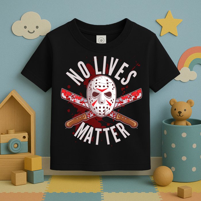 No Lives Matter Jason Hockey Mask Toddler T-Shirt